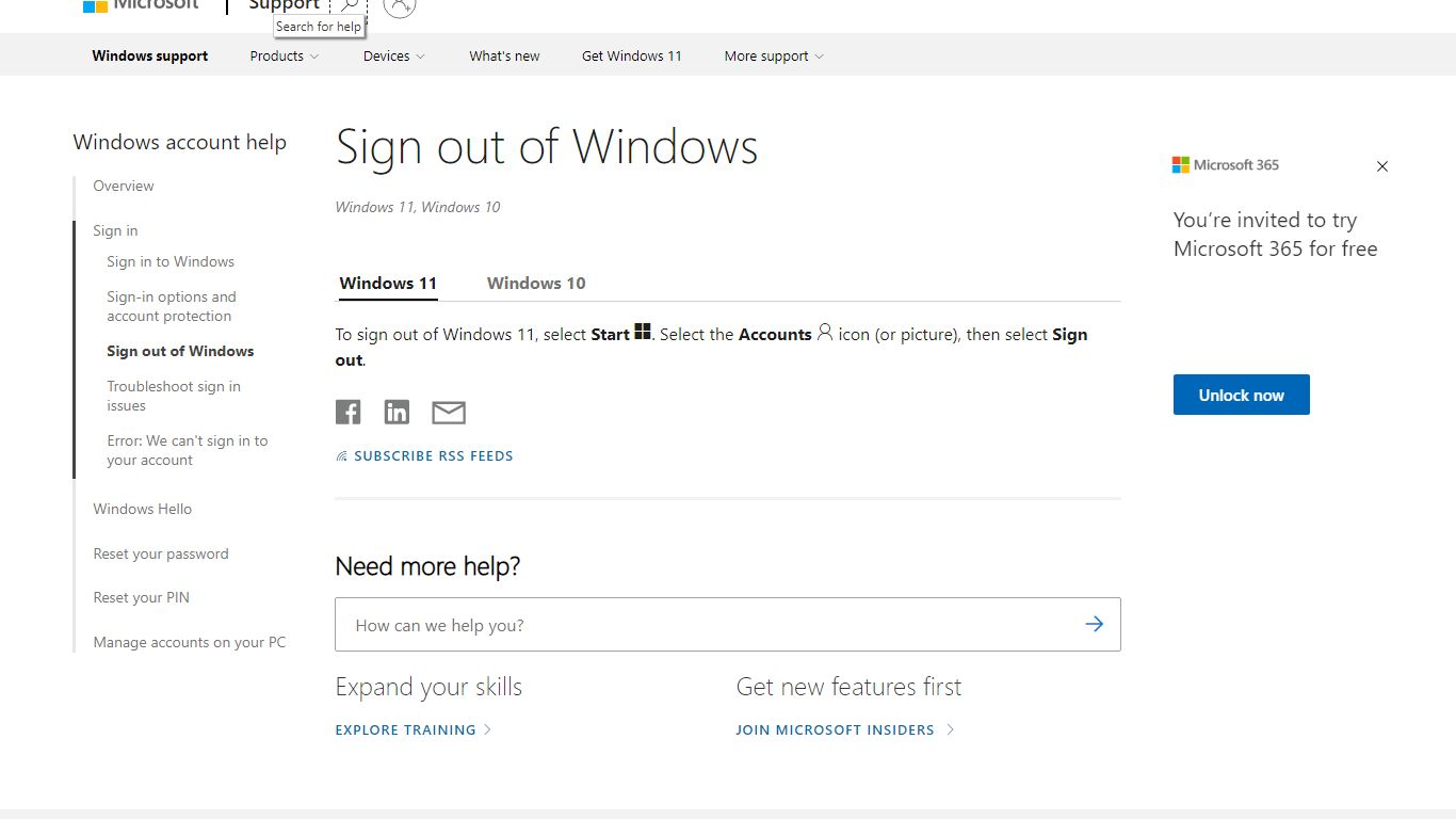 Sign out of Windows - support.microsoft.com